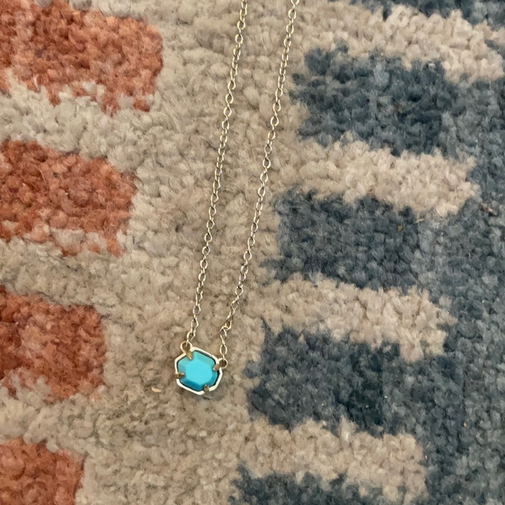 Gold and turquoise necklace